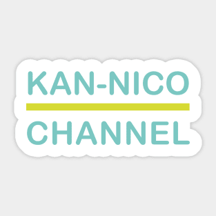 Witch Watch Kan-Nico Channel Blue Green Sticker